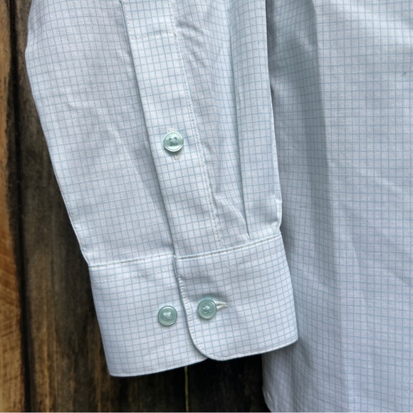 Bar III Mens Dress Shirt Slim Fit Stretch Lite Blue Button - Picture 4 of 12